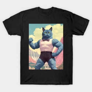 Muscle Meow: The Adorably Buff Felines - Birch T-Shirt